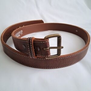 Amishmadebelts Classic Brown Leather Belt For Men